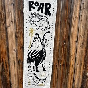 Dinosaur Themed Kids Growth Chart Wall Hanging